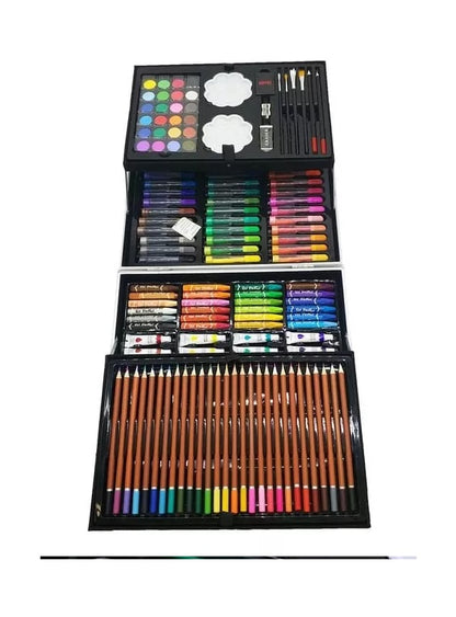 Kit De Arte Dibujo Maleta 145 Pz Azul