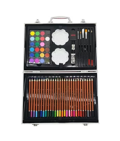 Kit De Arte Dibujo Maleta 145 Pz Azul