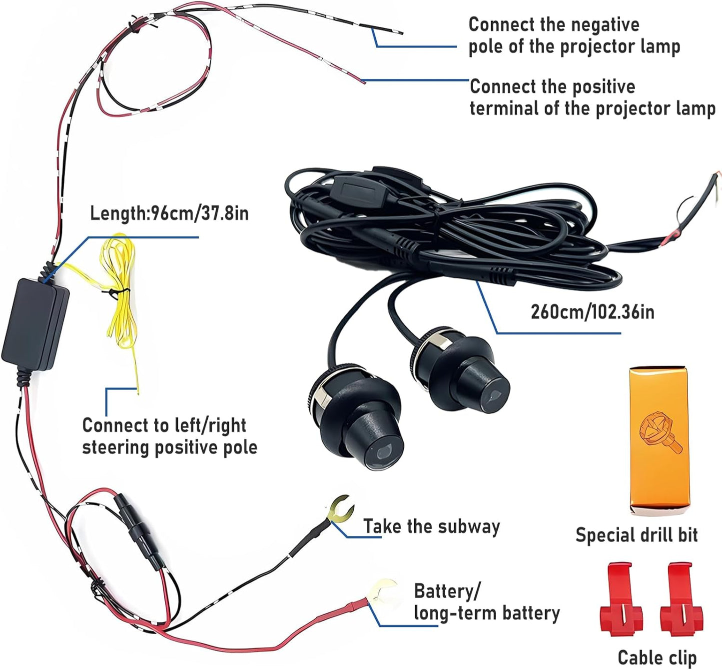 Proyector Led Luz Alas De Angel Para  "MAS ESTILO A TU VEHICULO"